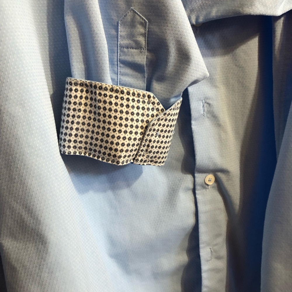 Report Collection, Blue, Double Cuff Button Down - image 2